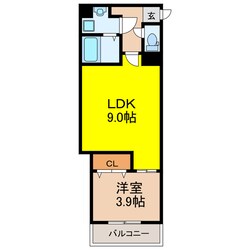 グラツィア千船の物件間取画像